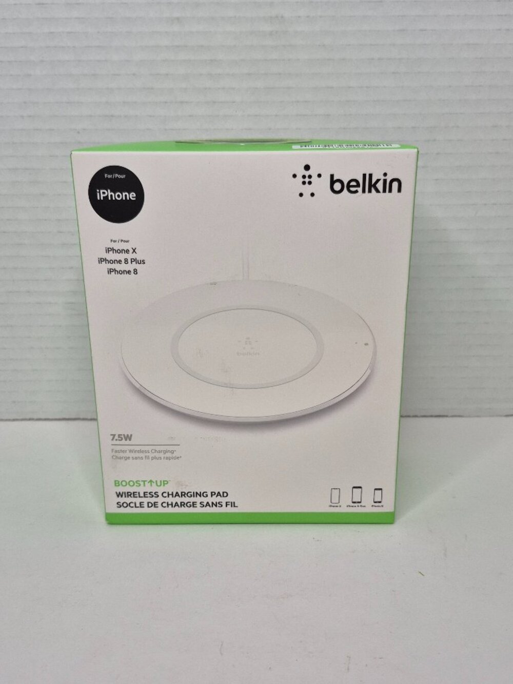 Belkin Boost Up 7.5W Wireless Charging Pad Charger Base For iPhone New Sealed